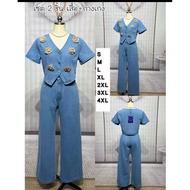248 Available In L 2xl 4xl [Normal] Shirt 16" Kg 40" Long Jeans Set With 3 Good Brooches