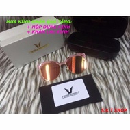 Mirror half-frame fashion glasses