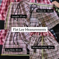 ♞,♘OOTD.MNL - Trendy Pranella Plaid High Waist Shorts Unisex Tiktok Woven Skusta Pants / Women Men