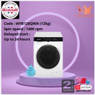 Brandt Front load washing machine WFB126QWA (12kg) Display unit/ OWN FLEET DELIVERY / KUTCHENHAUSS