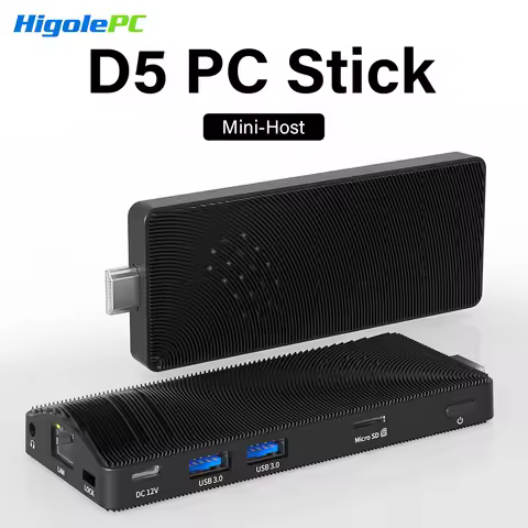 Higole D5 PC Stick Fanless Mini PC Intel Pentium N4200 Windows 10 WiFi5 4GB 64GB Laptop Desktop PC 4