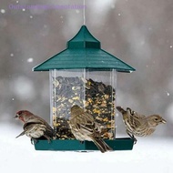 OutstandingConnotation Waterproof Hanging Gazebo Bird Feeder Villa Outdoor Feeding For Garden Decor

