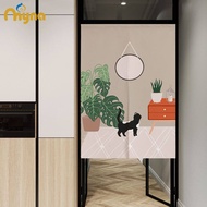 🎁Langsir Dapur Pintu Kitchen Restaurant Telescopic Rod Door Curtain Japanese Style FabricTirai Pintu