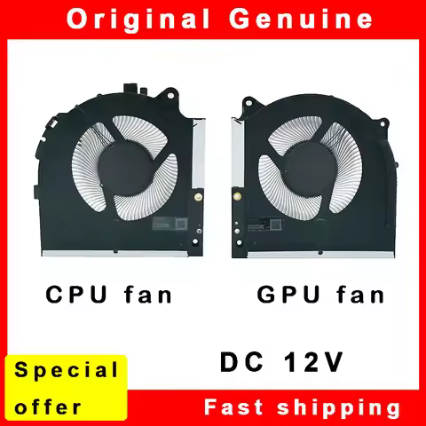 New Laptop CPU GPU Cooling Fan Cooler for Dell Alienware M17 R5 P50E P50E002 MG75091V1-C080-S9A MG75