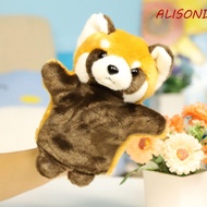 ALISOND1 Animal Hand Puppet, Finger Puppet Plushie Red Panda Hand Puppet, Creative Cute White|Fluffy Penguin Puppet Toy Storytelling