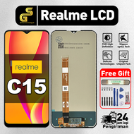 LCD Realme C15 Original Full Set Full HD Touchscreen for Realme C15 Anti Gores Responsif Kirim 24 Ja