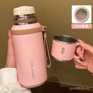 Girls Food Grade Water Cup Student Cup Lid Making Tea Stainless Steel Capacity High with Thermos Cup