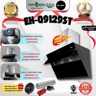 Elba Designer Cooker Hood EH-Q9126ST(BK) Gesture Motion Sensor 2000m3/HR + Elba Built In Hob EGH-K88