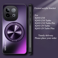 For VIVO IQOO Z10 Turbo Plus Case Simple Frosted Bracket Acrylic Skin-friendly Anti-fall Cover For I