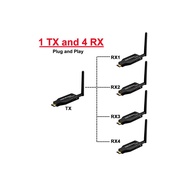 50m Wireless HDMI Extender Video Transmitter Receiver 1 To 2 3 4 1x4 Display for PS3 / 4 Camera Lapt