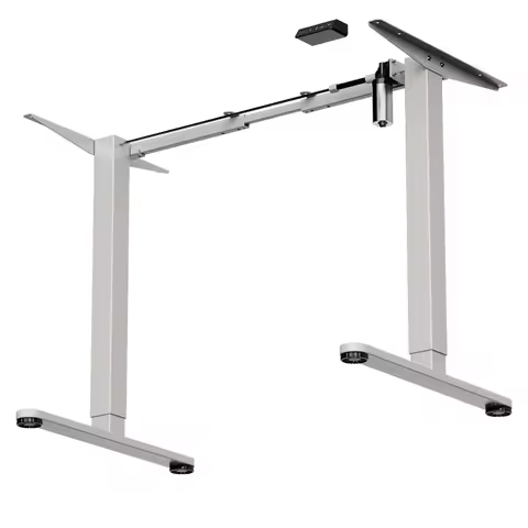 Frame Electric Table Standing Desk Metal Frame Ergonomic 28 to 46 Inch Height Adjustable Steel Table