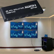 4Kx2k 1080P HDMI Splitter 4K 60Hz HDMI Splitter 1x4 HDMI2.0 1 In 4 Out Video Converter for PS4 STB D