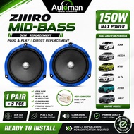 ZIIIRO Car Audio Speaker 6 Inch 150W 170W OEM Plug & Play Direct Replacement Perodua Axia Bezza Myvi