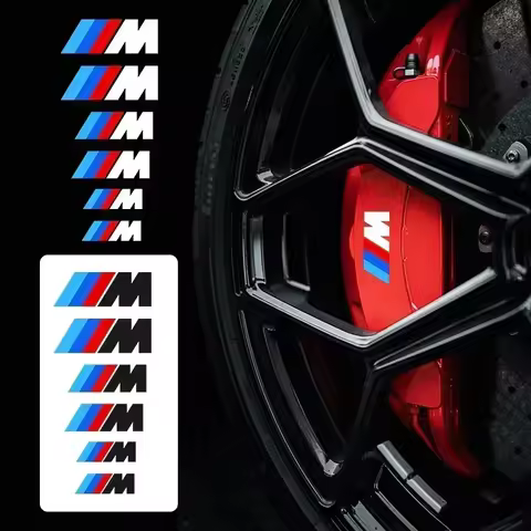 1set Car Brake Caliper Badge Emblem Sticker For BMW M E81 E82 E88 E90 E91 E92 E93 F30 E60 E61 GT F10