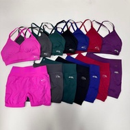 AYbl New Style Bra Sports Seamless Beautiful Back Matching Hip Lift Shorts Body Shaping Yoga Suit