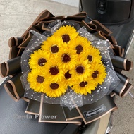 (Nhiều Mẫu Hoa - Hỏa Tốc) Bó Hoa Hồng Sáp Thơm Hoa Hướng Dương Trái Tim sáp thơm Tặng Người Yêu Thươ