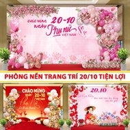 [Size 3m] Decorative backdrop for October 20, backdrop for October 20, Vietnamese Women's Day indepe