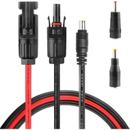 Penyambung Panel Suria ke Kabel Penyesuai DC 8mm, Kabel Sambungan Penyambung Suria 6Ft 14AWG dengan 