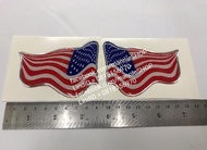 สติ๊กเกอร์ เทเรซิ่นนูน อย่างดี ธงชาติ ไทย อเมริกา หรือ อังกฤษ สำหรับ JEEP CHEROKEE sticker ติดรถ แต่งรถ Flag thai usa uk US สติกเกอร์ สติกเกอ