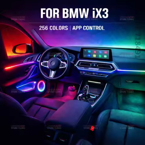 22in1 RGB Car Interior Acrylic Car Ambient Lights RGB Hidden Acrylic Strip Decoration Atmosphere Acc