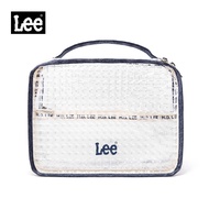 LEE กระเป๋าเครื่องแต่งหน้ากันน้ำแฟชั่นกระเป๋าเข้าห้องน้ำ LEE โปร่งใสสะดวกสำหรับการจัดเก็บขนาดใหญ่