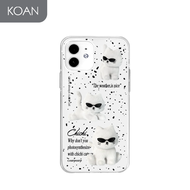 เคสมือถือ EARPEARP Jelly Case Sunglasses Chichi for IP 15  15 Plus 15 Pro 15 Pro Max - White