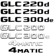 Car Tail Trunk Letters Logo Emblem Badge Sticker For Mercedes Benz GLC Class X253 4MATIC GLC300de GL
