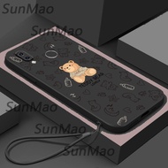 เคส Huawei Y7 2019เคสโทรศัพท์หมีแฟชั่นเปลือกซิลิโคน TPU นิ่ม
