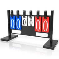 1pc 6-digit Vertical Removable Flip Scoreboard Soccer Basketball Court Scoreboard Game Records