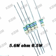 Resistor 5M ohm 0.25W 0.5W 1W 5.1M 0.5W 5.6M 0.25W 0.5W 1W