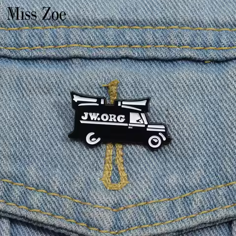 JW ORG Enamel Pins Custom Creative Cartoon Brooches Lapel Badges Funny Jewelry Gift for Kids Friends