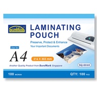 Suremark High Quality A4 Laminating Pouch Film - 100‘s/Box -SQ-6040