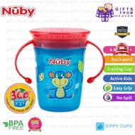 Nuby 240ml Twin Handle 360 Wonder Cup NB222L 10410 New Design