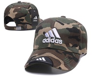 หมวกกีฬา หมวกกีฬา Original Adidasหมวก Baseball Cap 100% Cotton Embroidery Style Men's and Women's Spring and Summer Casual Fashion Cap