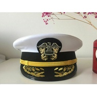 US Captain Ship Sailor Hat Navy Cap Captain Hat Uniforms Costume Party