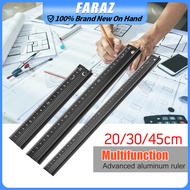 Safety Ruler Straight Ruler Advertising Cutting Protective Ruler Thickened Metal Ruler