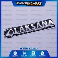 Emblem logo laksana / emblem timbul laksana / sticker laksana / stiker logo laksana / emblem 3d laks