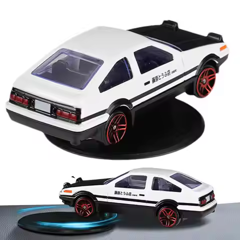 Initial D AE86 Alloy Car Interior Models Toys Automatically Drift Rotating Auto Dashboard Metal Orna