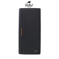 RAV DESIGN Men's Long Wallet RFID / Genuine Leather / Black / RVW752G3