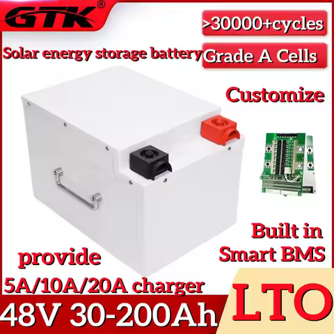 GTK 22S 48V 30Ah 40AH 80Ah 100Ah 120Ah 150Ah 180Ah 200Ah Lithium Titanate LTO Battery Pack with 100A