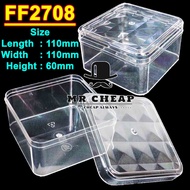 (48 Pcs) PS Container FF2708 (Cookies Plastic Container)