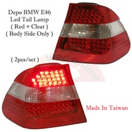 Depo BMW E46 Led Tail Lamp ( Red + Clear ) ( Body Side Only )