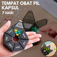 7 Seat Capsule Pill Box 7 Days 1 Week 7 Days Medicine Pill Box