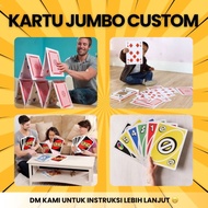 [EXPRESS] Custom Kartu Remi/Uno Jumbo | Playing Card A5 | Kartu Foto Card Pribadi Besar | Premium Qu