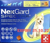 NEXGARD SPECTRA MEDIUM 3 EXPIRY 31.01..2023   .3 TABLETS