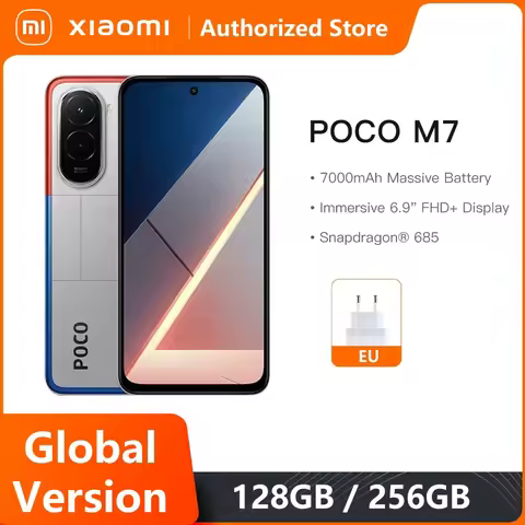 POCO M7 Global Version Smartphone Snapdragon 685 6.9-inch 144Hz FHD+ Display 7000mAh Battery NFC 33W