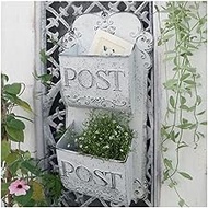 Vintage Mailbox Cast Iron Drop Box Curb Wall Mount Post Box Unique Parcel Box Outdoor Home Garden De