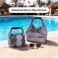 Ezlife Dry Bag Waterproof Shower Bag with Lock Portable Outdoor Storage Bag EVA Large Capacity Handb