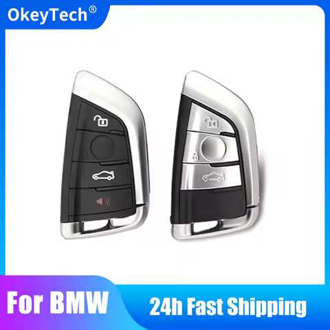 OkeyTech Smart Remote Car Key Shell Case for BMW X5 X6 F15 X6 F16 G30 7 Series G11 X1 F48 F39 Fob 3/
