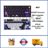 ATK RS7 Aluminum Wired Magnetic Keyboard 75% Hot swappable RGB GASKET 0.3ms Low Latency RT0.02 Custo